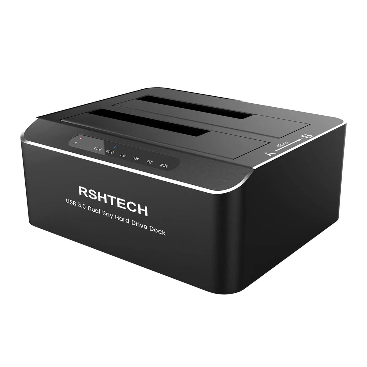 RSHTECH RSHTECH RSH-DS01 Dual Bay SATA Dock 2×16TB — product photo