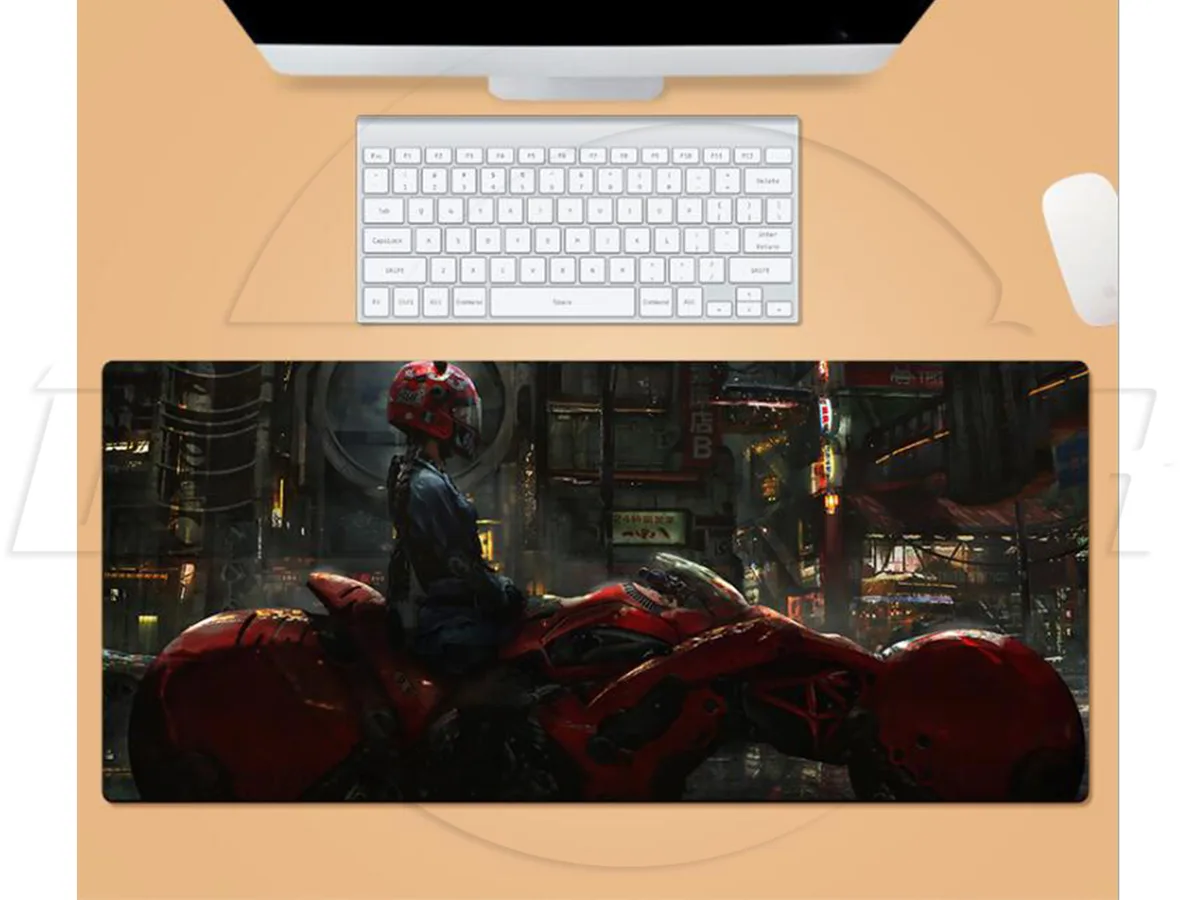 sakose sakose Cyberpunk 2077 Extended 2XL mouse pad Red 35.40 x 15.70 x 0.12 in — product photo