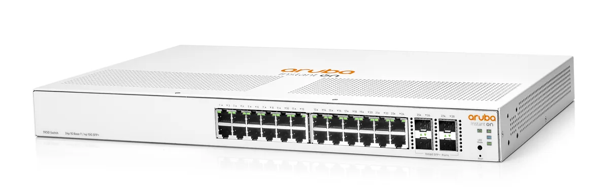 HPE Networking Instant On HPE Networking Instant On Switch 1930 JL682A#ABA 24 RJ45 4 SFP+ network switch — product photo