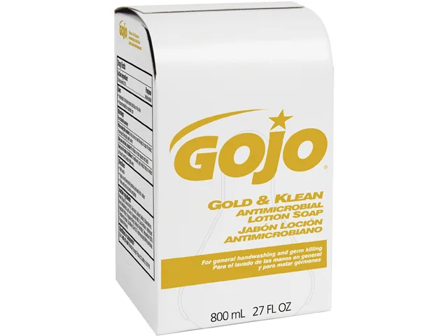 GOJO GOJO 912712CT Antimicrobial Lotion Soap Refill 800 mL 12 Carton — product photo