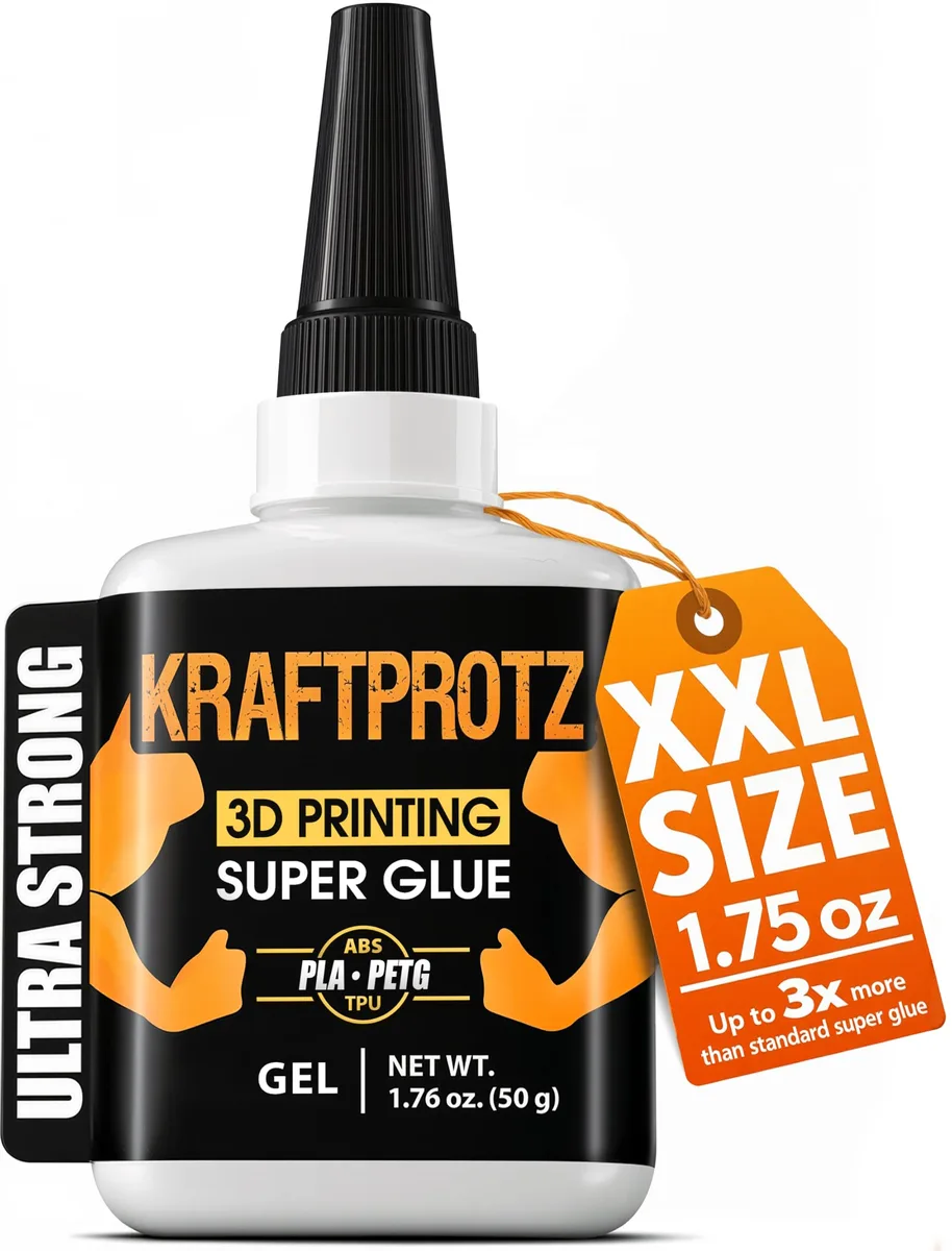  KRAFTPROTZ 3D Printer Superglue Gel 1.76 oz XXL — product photo