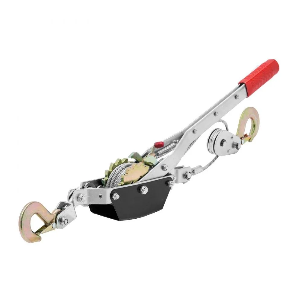 VEVOR VEVOR Come Along Winch 2 Ton 4409 lbs 12 ft Steel Cable 2 Hooks Dual Gear — product photo