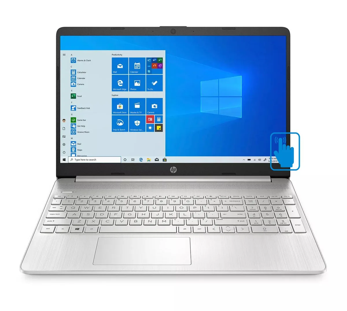 HP HP HP15-dy2021nr-Plus business laptop 15.6" touchscreen HD i5-1135G7 12GB DDR4 256GB SSD — product photo