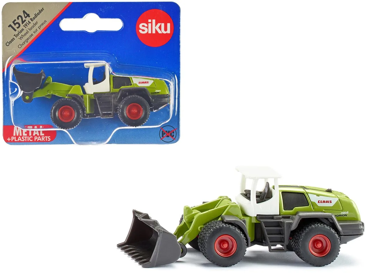 Siku Siku Claas Torion 1914 Wheel Loader Green White Top Diecast — product photo