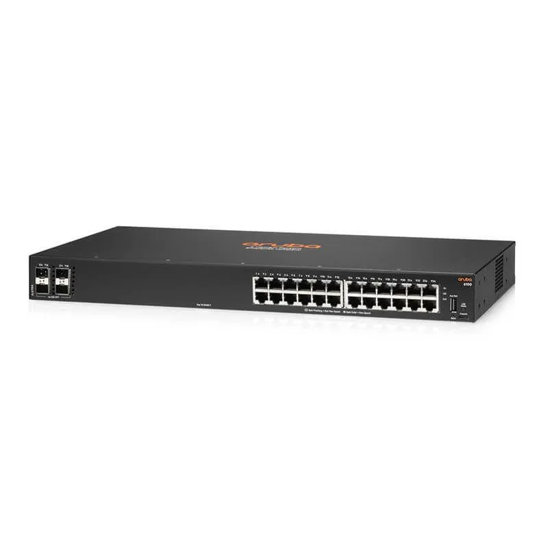 HPE Aruba Networking HPE Aruba Networking JL678A 6100 24G 4SFP+ network switch — product photo