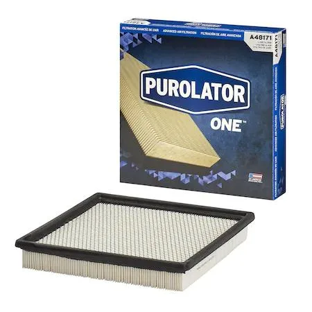 White rectangular PurolatorONE Advanced Air Filter A48171