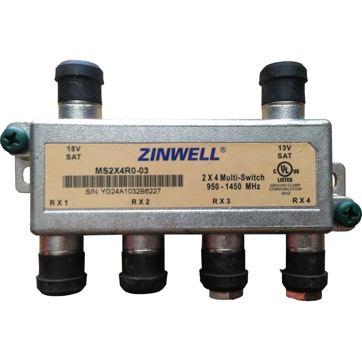 DIRECTV DIRECTV Zinwell MS2X4R0-03 2x4 multiswitch 950-1450 MHz — product photo