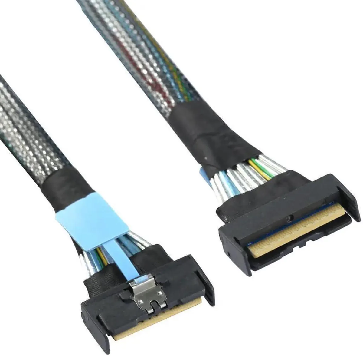 SMUGDESK SMUGDESK PCIe 5.0 Slimline SAS MCIO SFF8654 8i 74Pin to MCIO SFF8654 Cable, 39.37 Inches — product photo