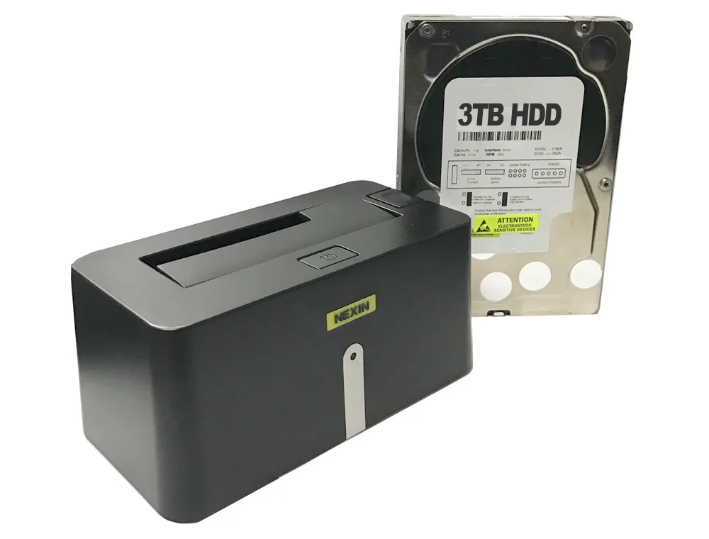 GoHardDrive GoHardDrive NEX-DS1U3 USB 3.0 Docking Station + 3TB 3.5" SATA 5400 RPM 64MB Cache — product photo