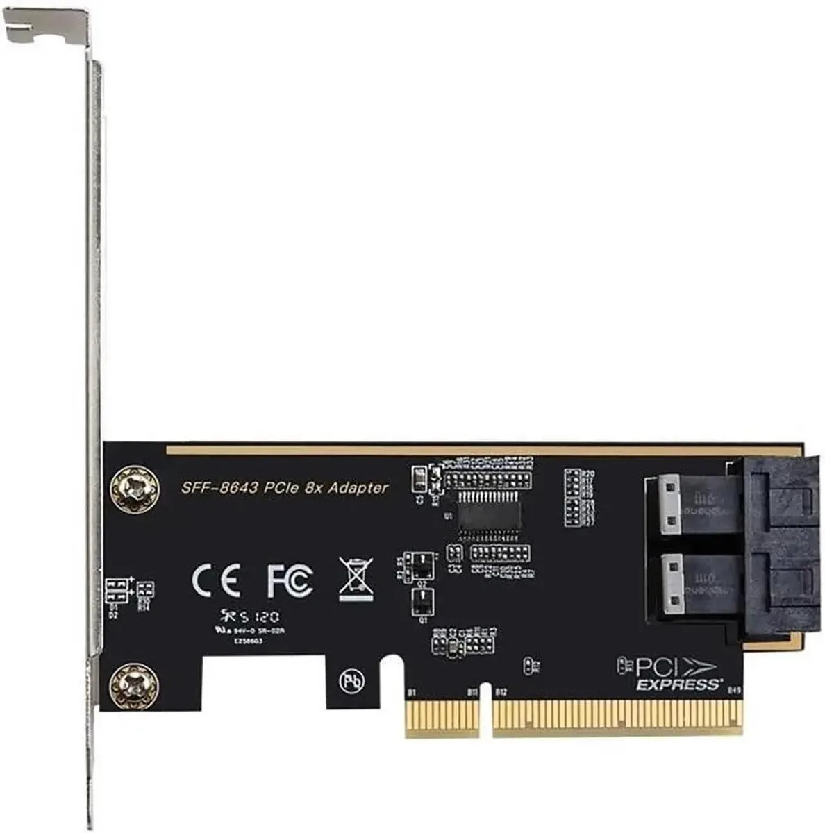 SMUGDESK SMUGDESK PCIe 3.0 x16 to U.2 SFF-8643 2-Port NVMe Adapter — product photo