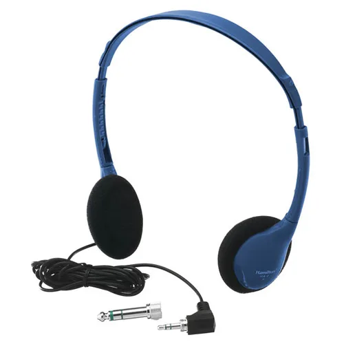 HamiltonBuhl HamiltonBuhl KIDS-HA2 on-ear stereo headphones — blue — product photo