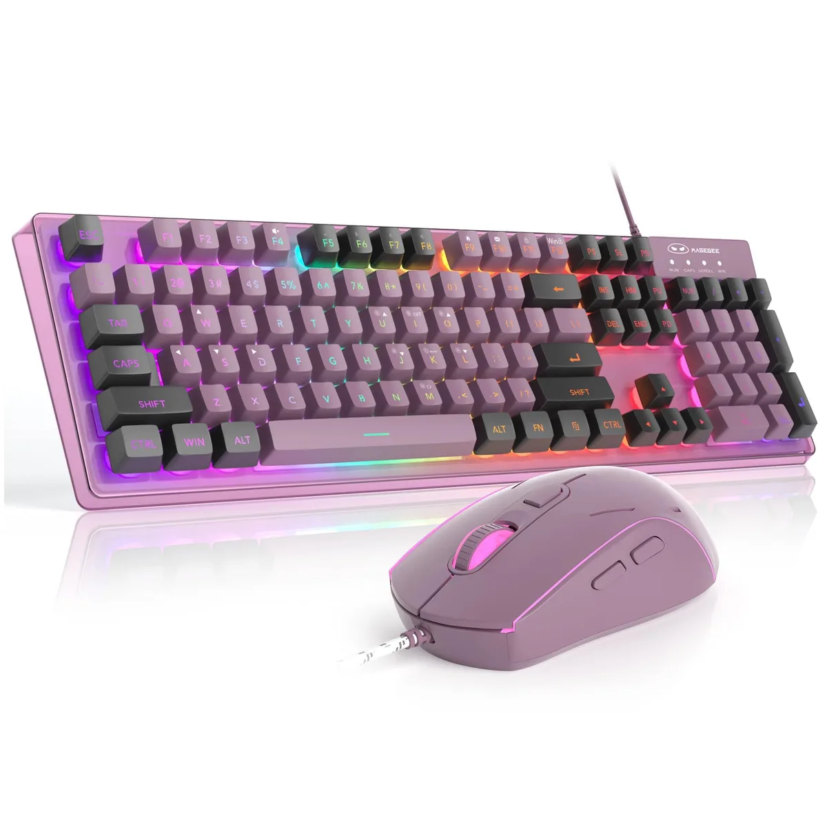 Redragon K1 RGB Gaming Keyboard and Mouse Combo (Blackcurrant) — product photo