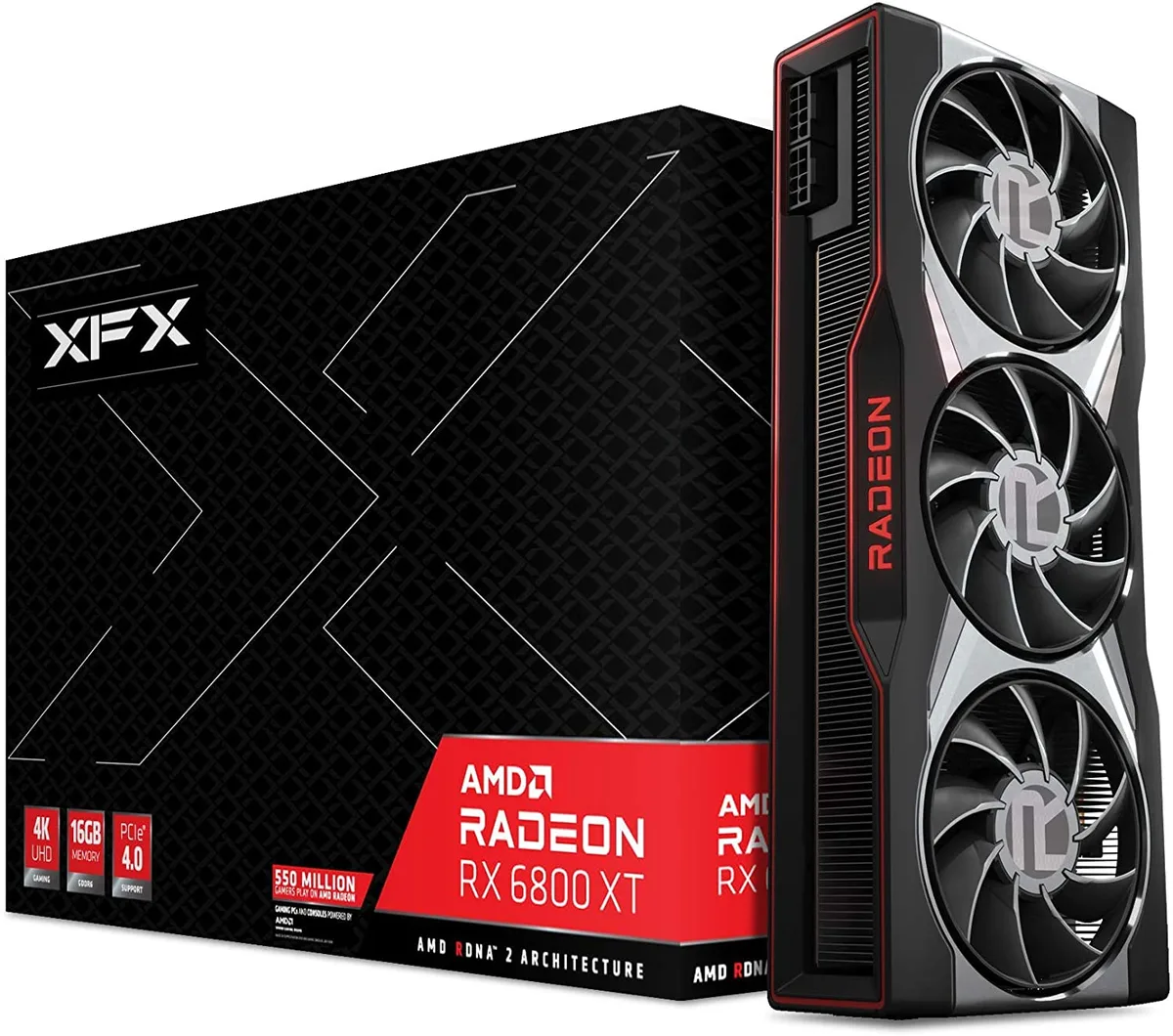 XFX XFX RX 6800 XT 16GB GDDR6 graphics card — product photo