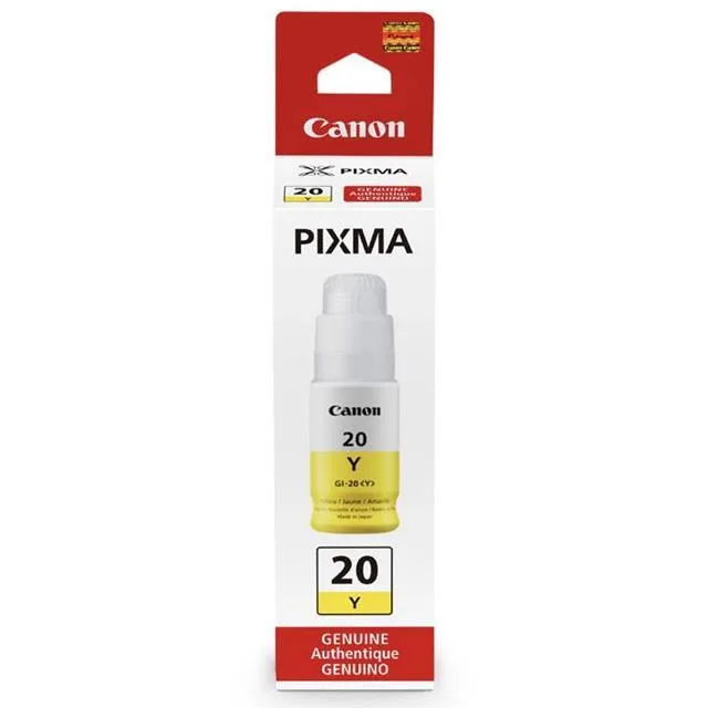 Canon Canon 3396C001 GI-20 Yellow Ink Bottle 70ml scanner supply — product photo