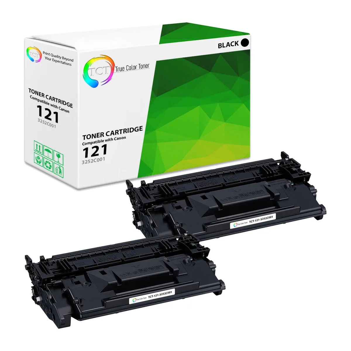 True Color Toner True Color Toner 121 Black Toner Cartridge 2 Pack 5000 Pages — product photo