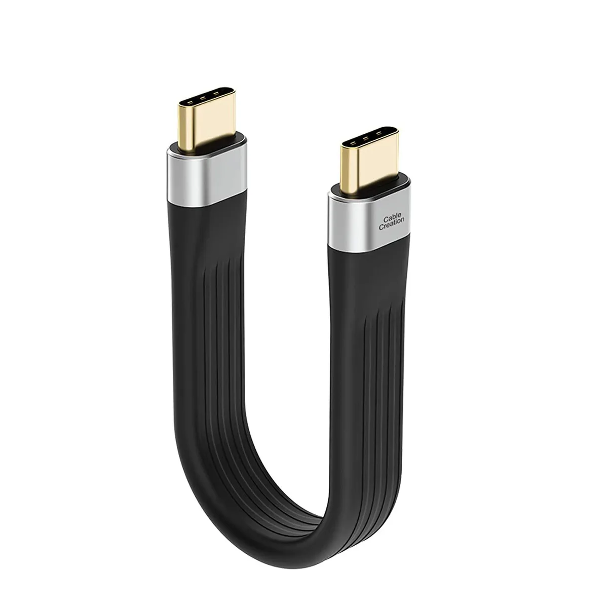 CableCreation CableCreation USB 3.1 Type C FPC 10Gbps 60W 0.4FT Black — product photo