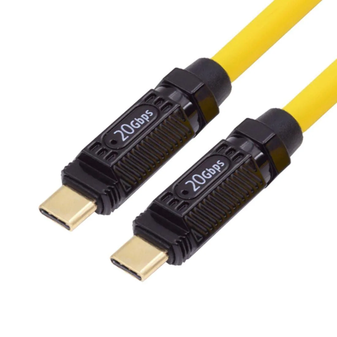 One-metre USB-C male-to-male cable with 24-pin connectors and a 4.8 mm flexible copper jacket