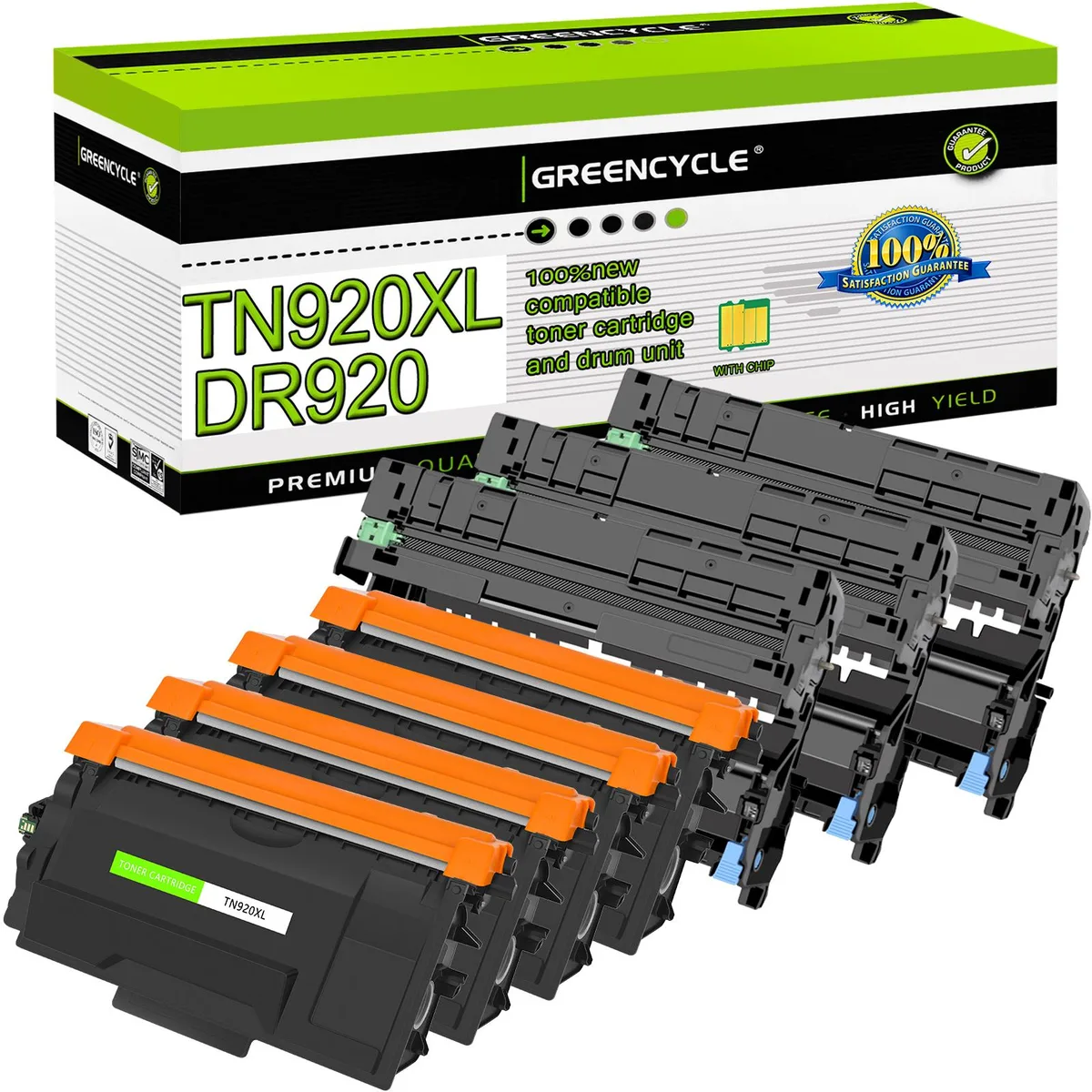 GREENCYCLE GREENCYCLE TN920XL DR920 7 Pack 4 Toner 3 Drum Unit — product photo