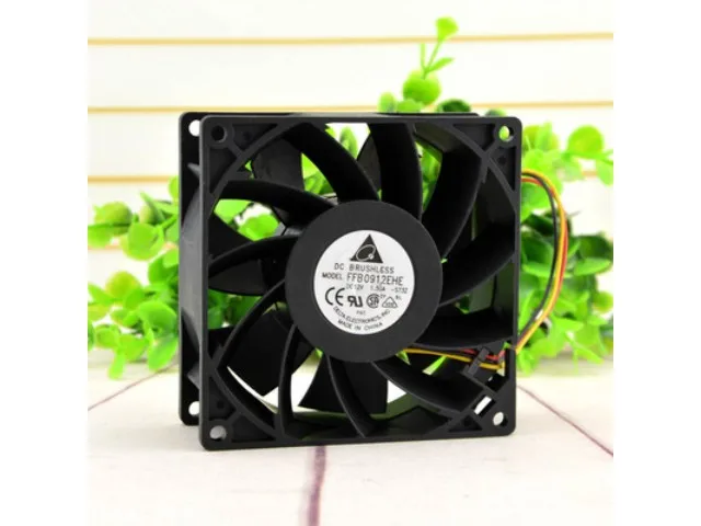Fans Fans FFB0912EHESize 92mm 12V 1.50A 4200RPM 105CFM double ball case fan — product photo