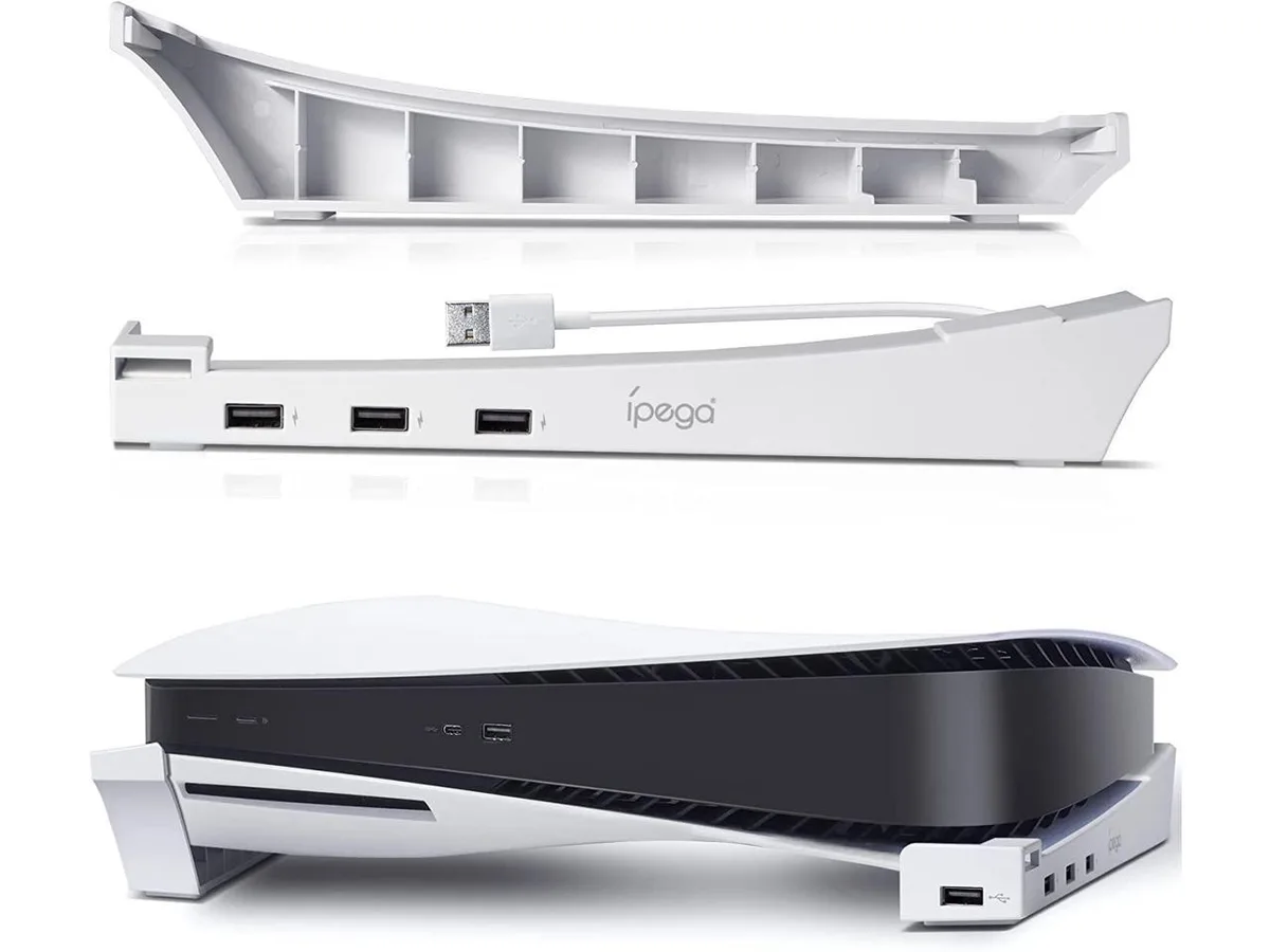 BONAEVER BONAEVER Horizontal Stand for PS5 with 4 USB 2.0 Hub — product photo