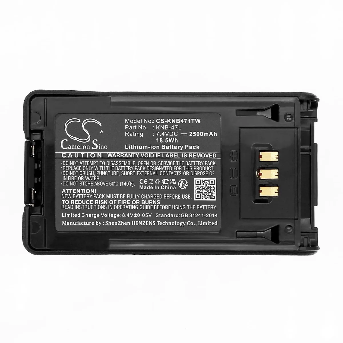  Cameron Sino KNB-47L KNB-48L KNB-50NC 2500mAh camera battery — product photo