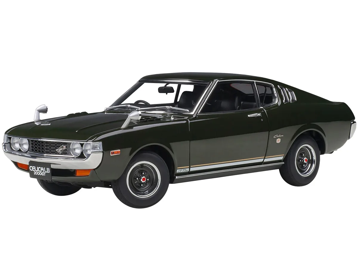Autoart Autoart 1973 Toyota Celica Liftback 2000GT RA25 RHD Moss Green 1/18 Hobby Collectible — product photo