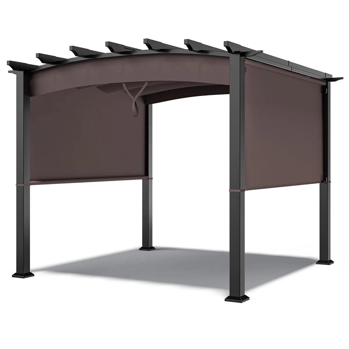 Costway Costway 10 x 10ft Pergola Gazebo with Retractable Canopy — product photo
