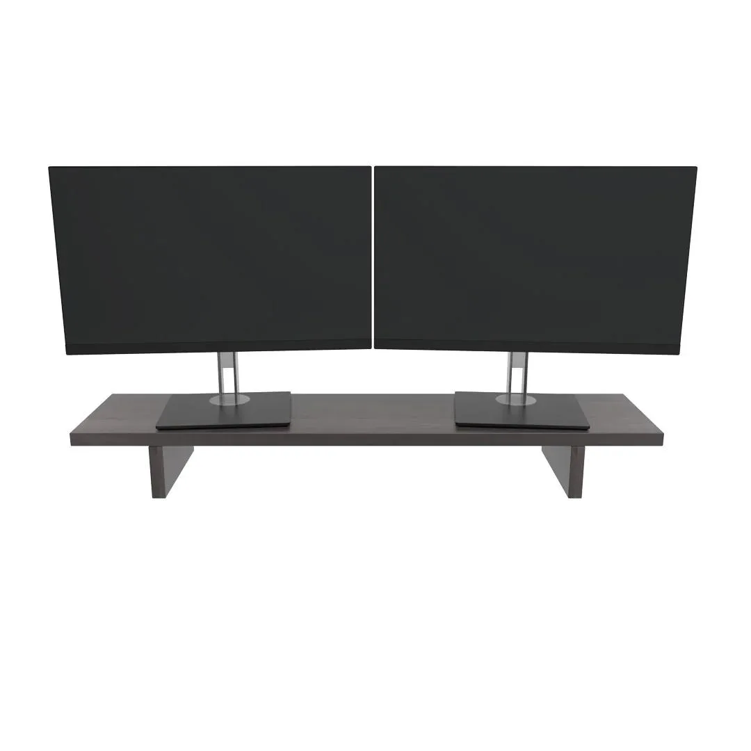 Desky Desky Minimal Monitor Stand Burnished Wood Laminate 41.3" office equipment — product photo