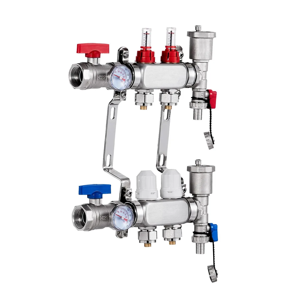 VEVOR VEVOR 2-Branch Radiant Heat Manifold 1/2" PEX SUS304 7012-25-02-00-NPT — product photo