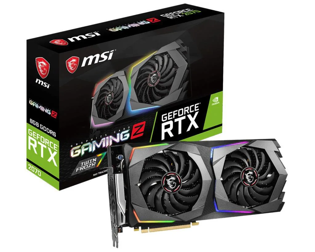 MSI MSI RTX 2070 Gaming Z 8GB GDDR6 graphics card — product photo