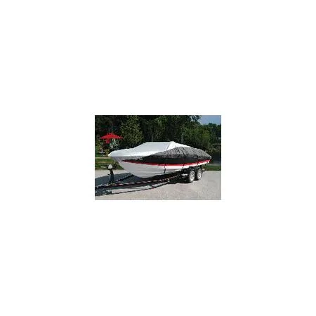 Transparent 6.25 oz polyester boat cover with adjustable 22-54 in support pole