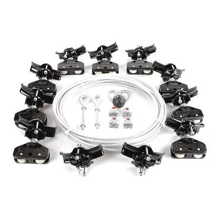 Dayton Dayton 33N209 Festoon System Kit 1/4 in rope 60 ft 13 lb capacity — product photo