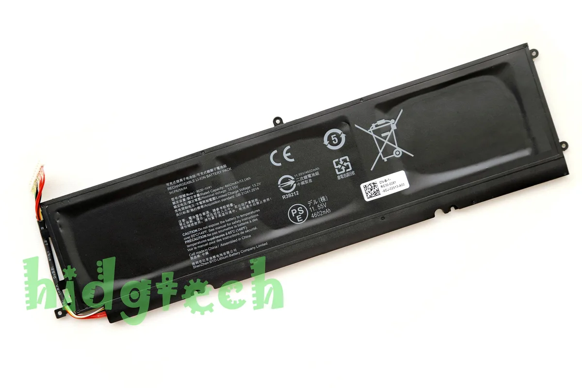 Beisite Beisite RC30-0281 laptop battery 53.1Wh 11.55V for Blade Stealth 13.3 2018 2019 2020 GTX 1650 — product photo
