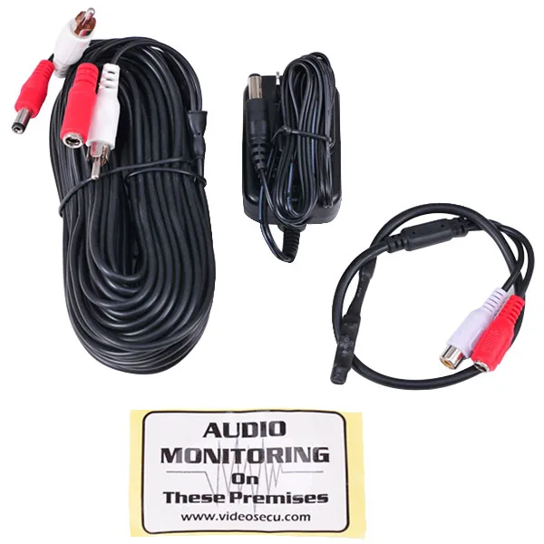 VideoSecu VideoSecu MIC01CPK50-N1 Pre-amp Microphone Kit surveillance accessory — product photo