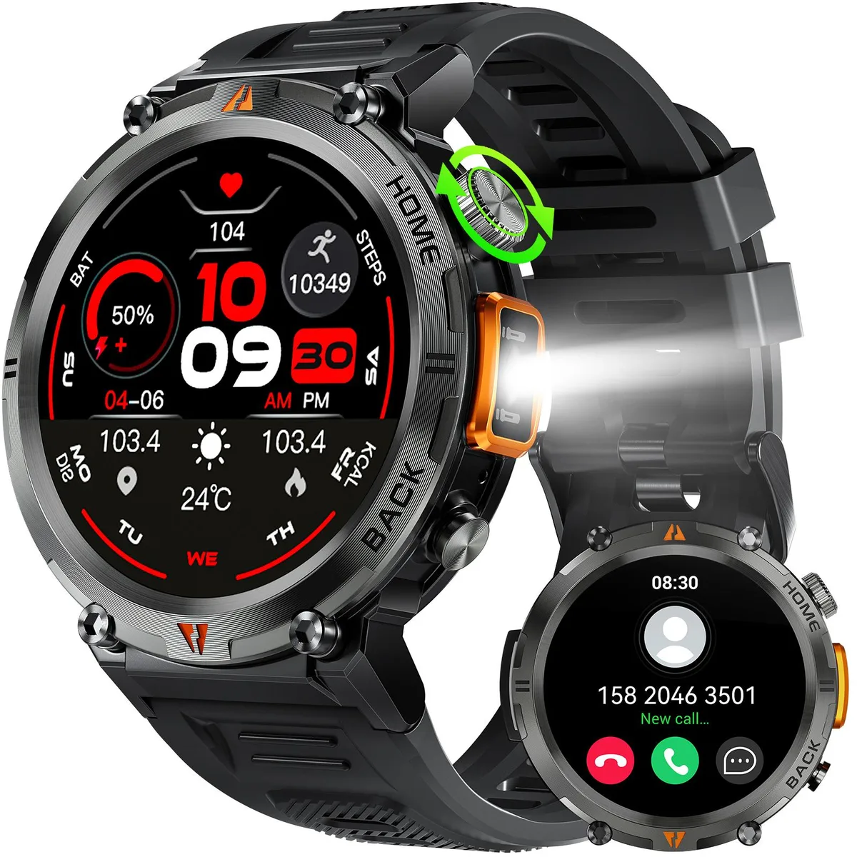 EIGIIS EIGIIS KE3 1.45" Smart Watch Black — product photo