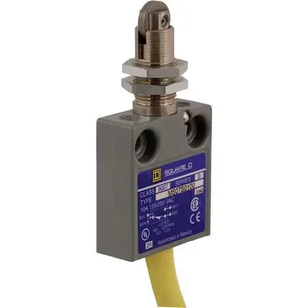 Square D 9007 limit switch, top roller plunger, miniature metal body