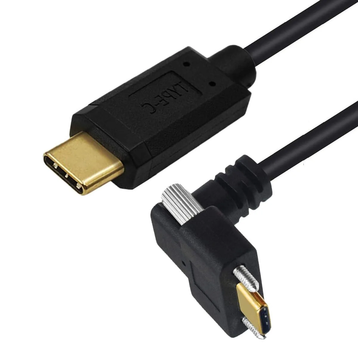 Fervit Fervit USB C to C Cable 90 Degree Angled Extension with Screws 10Gbps 65W — product photo