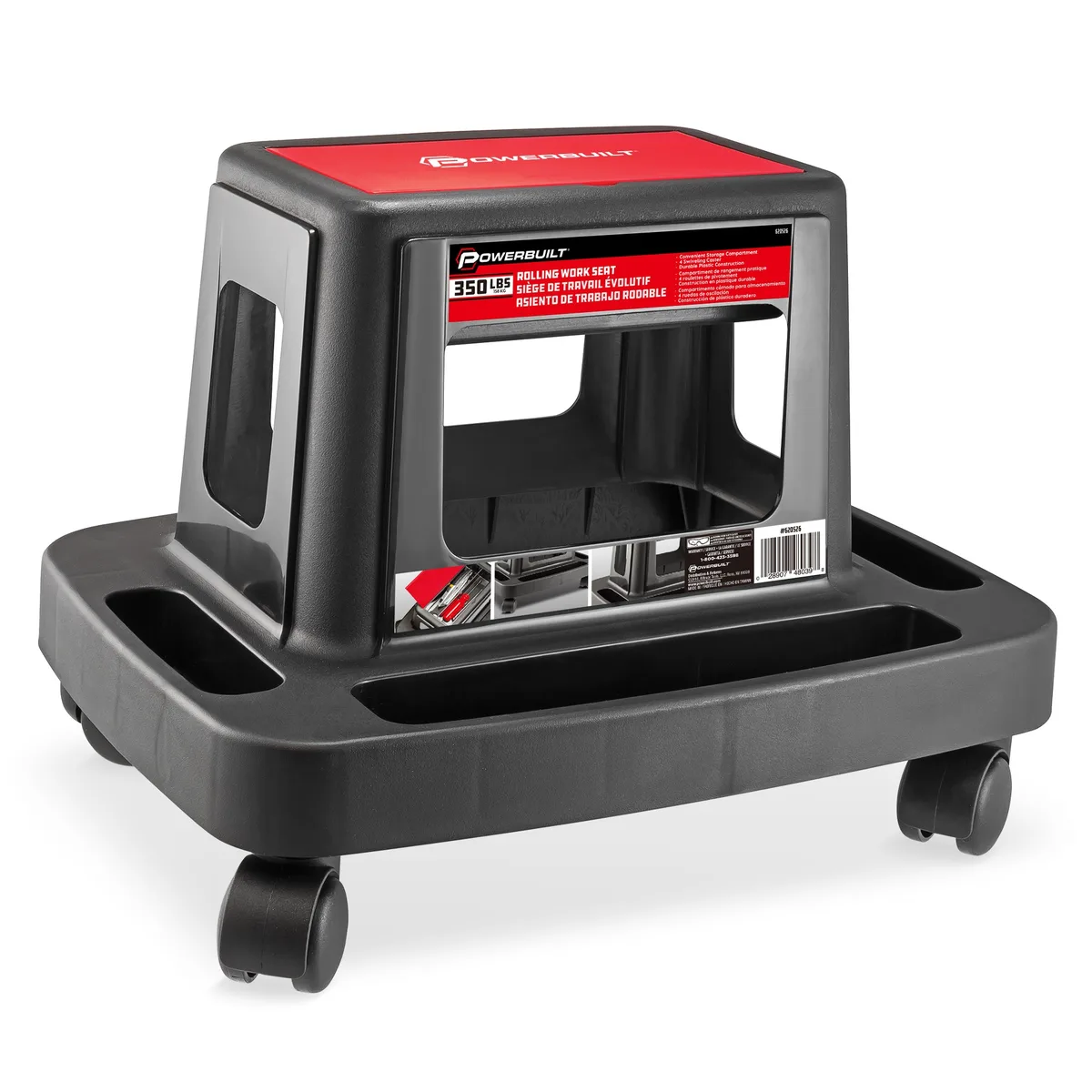 Powerbuilt Powerbuilt 620526 Rolling Storage Tray Work Seat — product photo