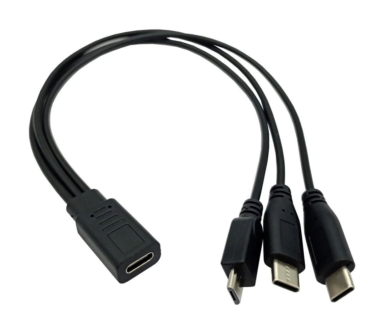 BUCIER BUCIER USB-C Splitter Cable 1ft 30cm 15W Charging Only — product photo