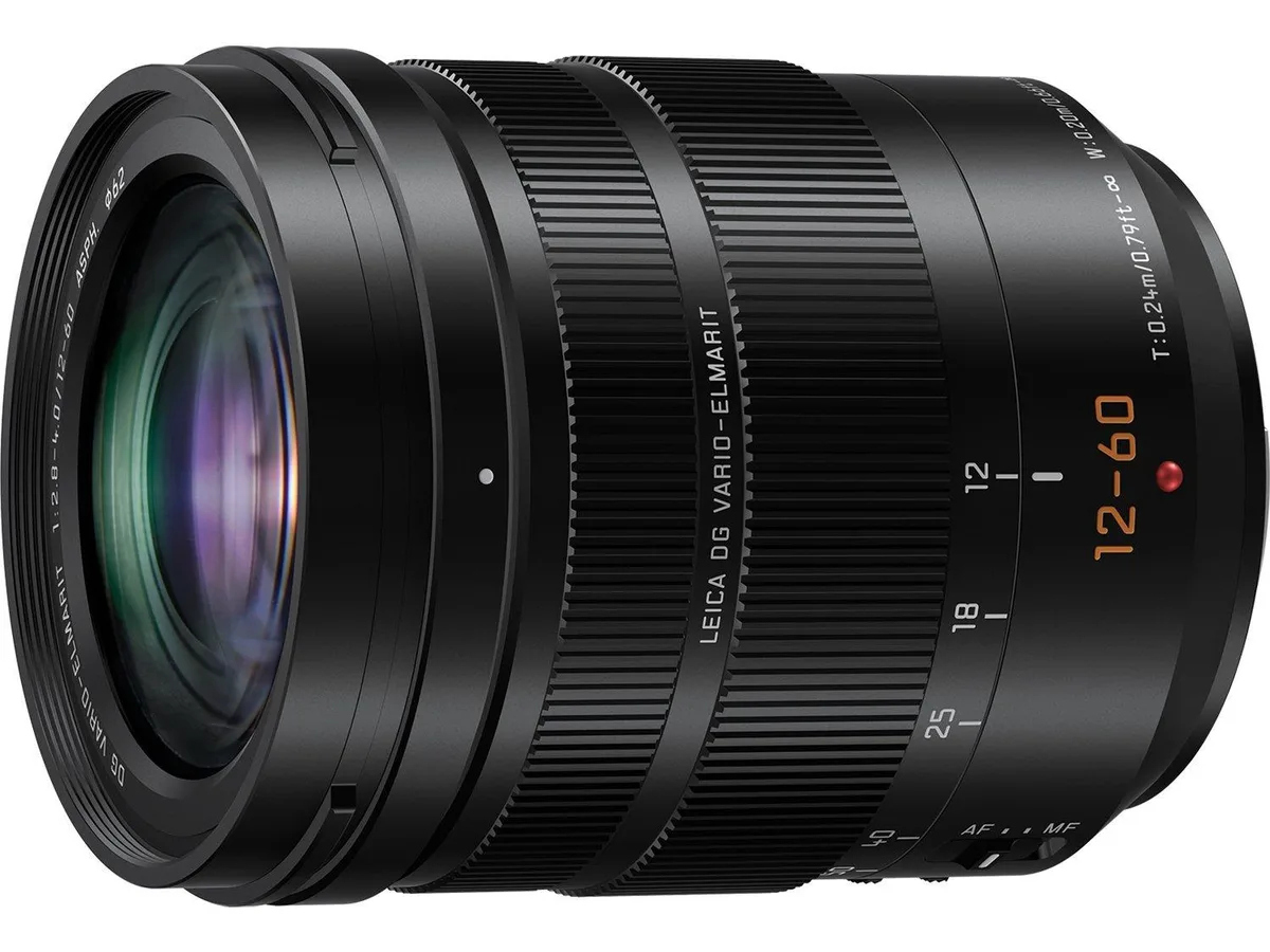 Panasonic Panasonic Leica DG Vario-Elmarit 12-60mm f/2.8-4.0 ASPH POWER O.I.S. camera lens — product photo