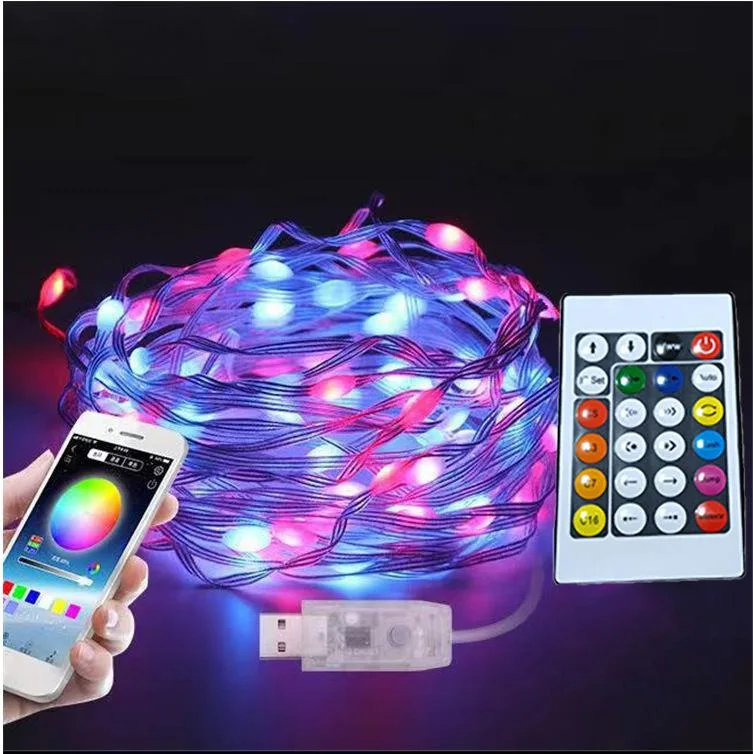 OmaiLighting OmaiLighting 66ft 200 LED String Light IP67 210 Modes USB Bluetooth Remote — product photo
