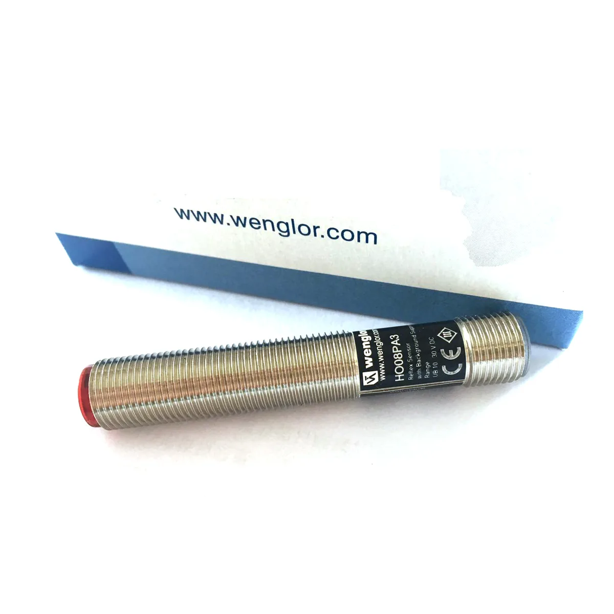 Wenglor Wenglor HO08PA3 PNP reflex sensor 25...80 mm 10...30 V DC IP67 M12 4-pin — product photo