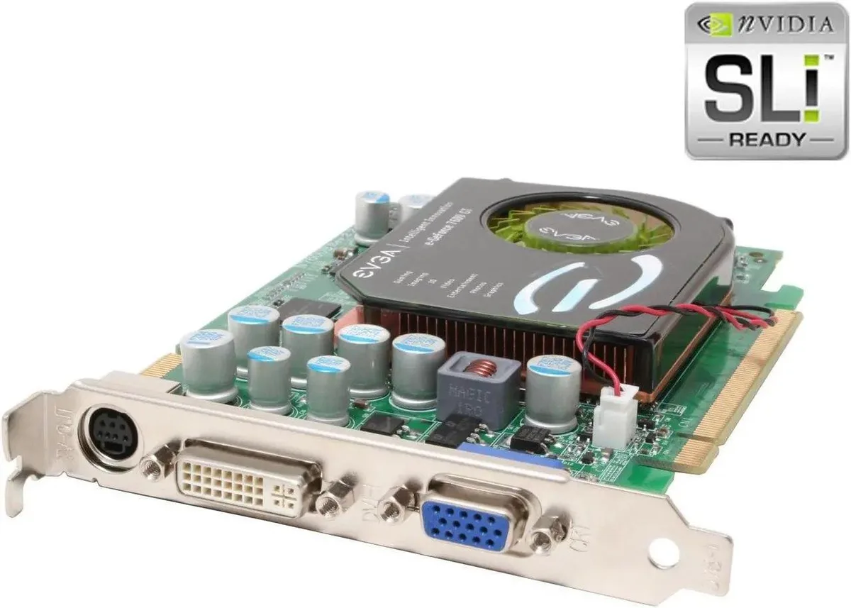 EVGA EVGA GeForce 7600GT 256-P2-N615-TX graphics card — product photo