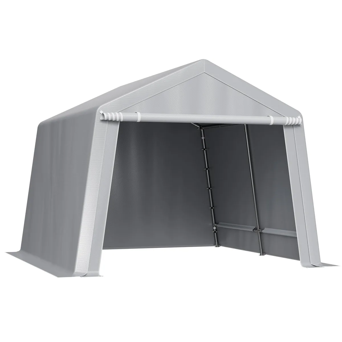 VEVOR VEVOR 10 x 10 ft Portable Storage Shed Grey — product photo