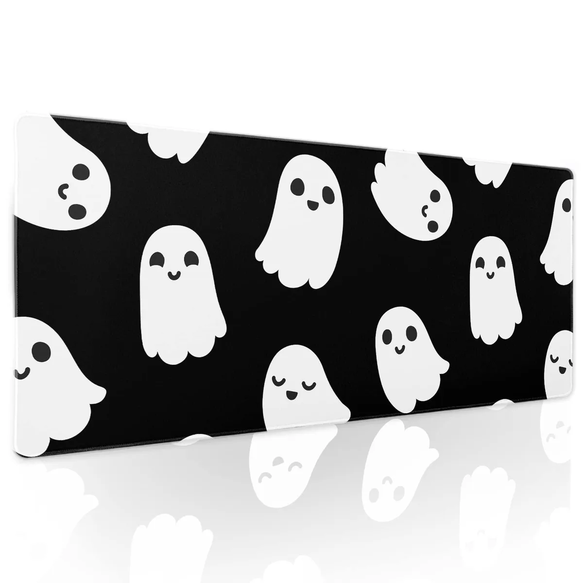  Keychron Pad230529-3 Mouse Pad 31.5 x 11.8 Inches 2mm Black Halloween Ghost — product photo
