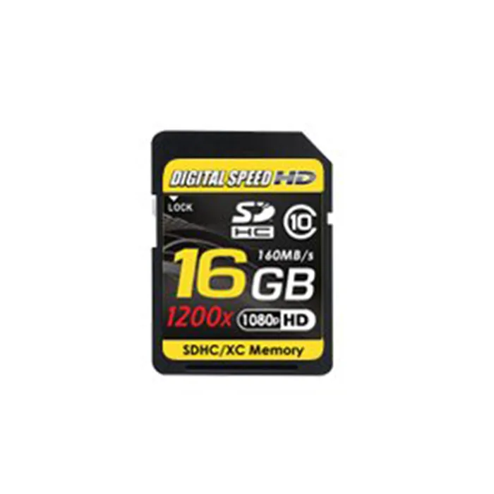 Digital Speed Digital Speed 16 GB 1200x 160 MB/s Class 10 SDHC memory card — product photo
