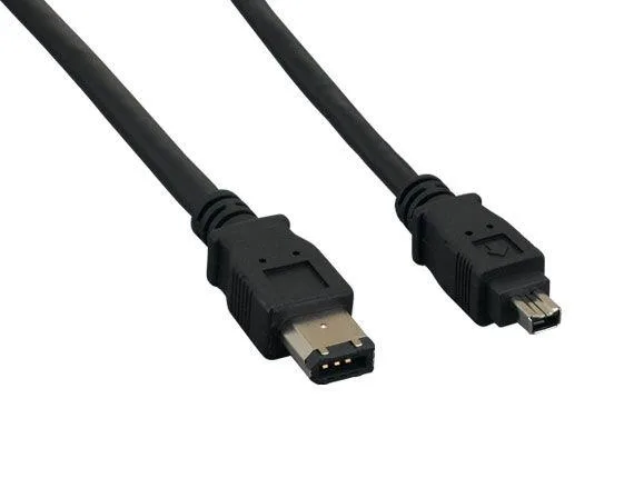 SANOXY SANOXY 10ft IEEE 1394a FireWire 400 6-pin to 4-pin cable Black — product photo