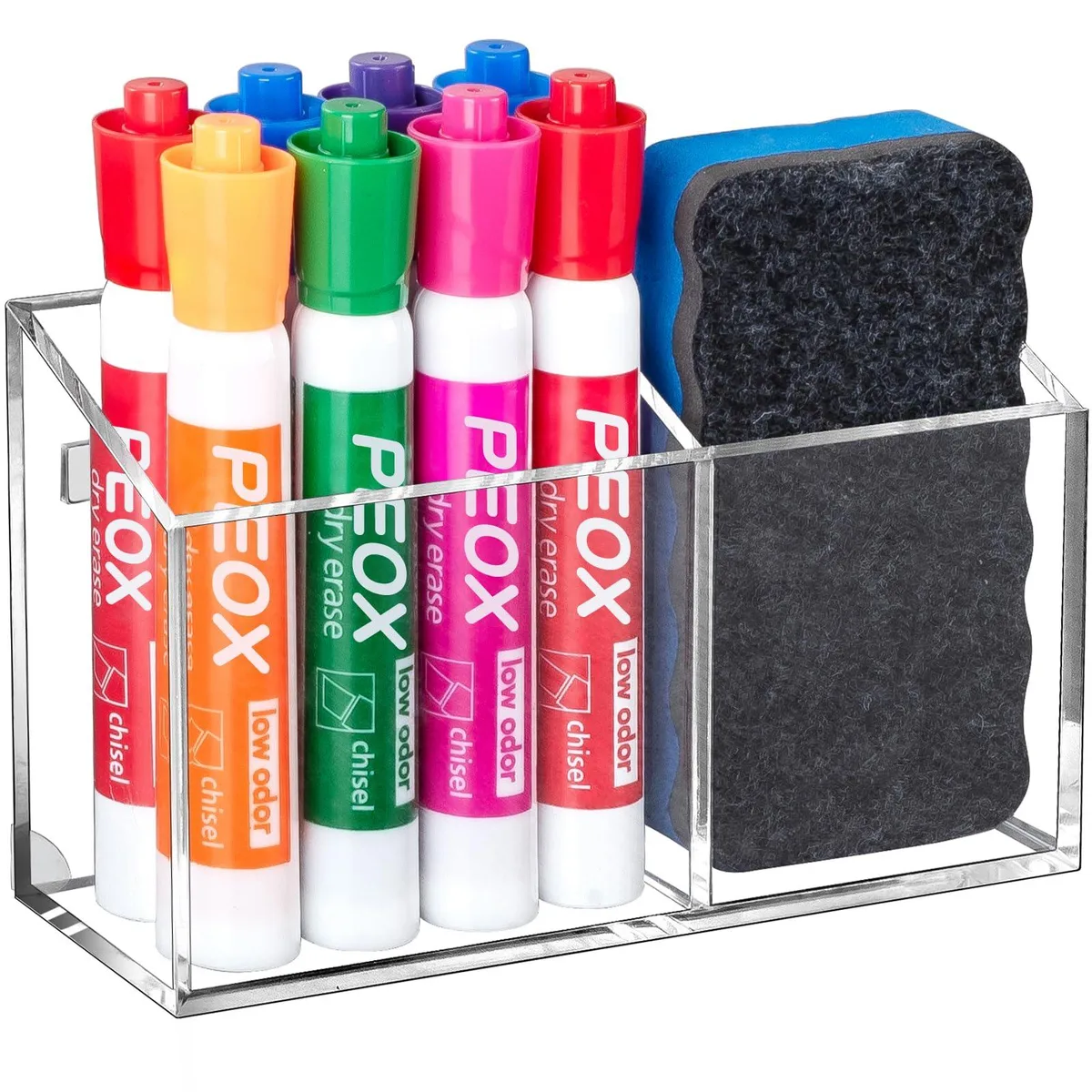  BEYGORM PH_A-002 Magnetic Acrylic Pen Holder 5.9 x 3.5 x 2 in — product photo