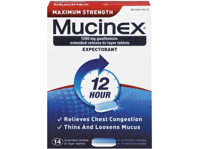 Reckitt Benckiser Reckitt Benckiser 63824-02314 Mucinex Maximum Strength Expectorant 14 Tablets — product photo