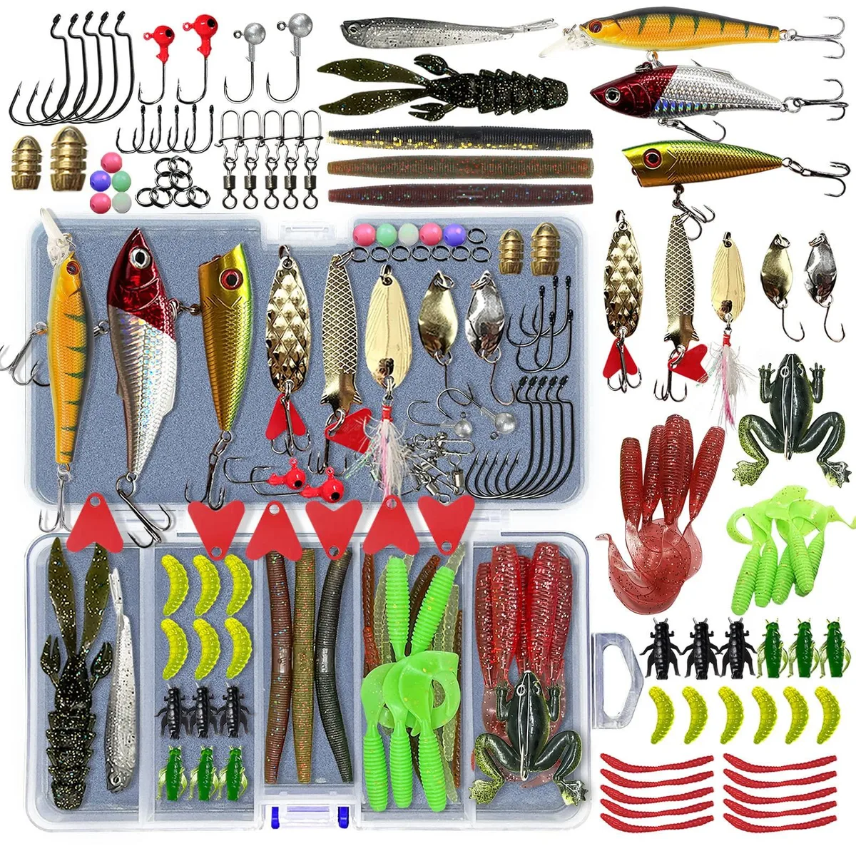 UperUper Fishing Lures Kit 87pcs White — product photo